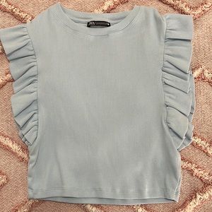 Blue zara shirt size XS